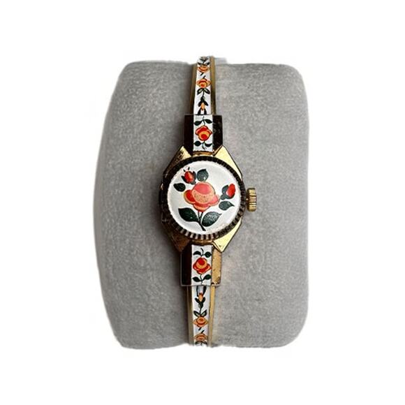 Magestime Vintage Peekaboo Enamel Wrist Watch - Picture 1 of 6
